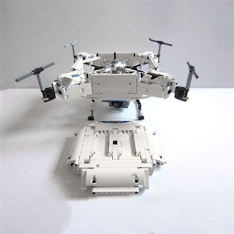 Technic Drone Aliens Apc Flying Ufo Moc 7259 Creator Designed By