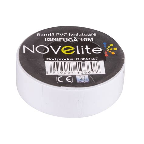 Огнеупорна PVC изолационна лента 19мм х 10м Бяла - eMAG.bg