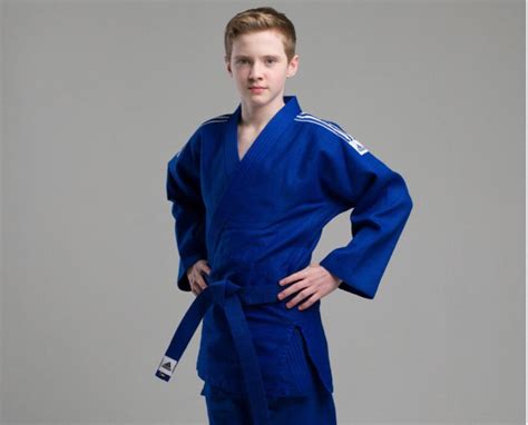 Кимоно для дзюдо детское и взрослое синее Adidas Training J500 ...