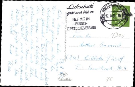 Ansichtskarte Postkarte Oberhausen Osterfeld Rhein Akpool De