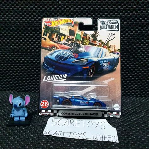 Jual Hot Wheels Boulevard Corvette Z Drag Racer Biru Boulevard Laughlin Shopee Indonesia