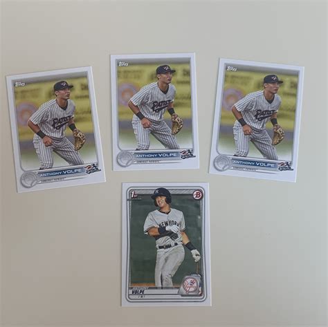 Anthony Volpe Bowman St Pro Debut Lot New York Yankees