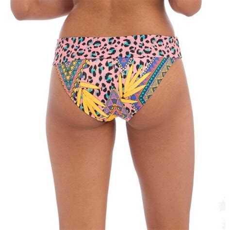 Plavky Spodn D L Freya Swim Cala Fiesta Fold Bikini Brief Multi