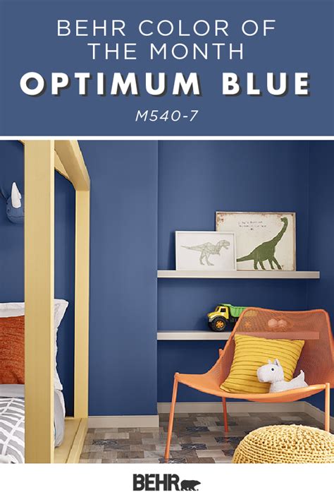 Color Of The Month Optimum Blue Colorfully Behr Dark Blue Bedroom