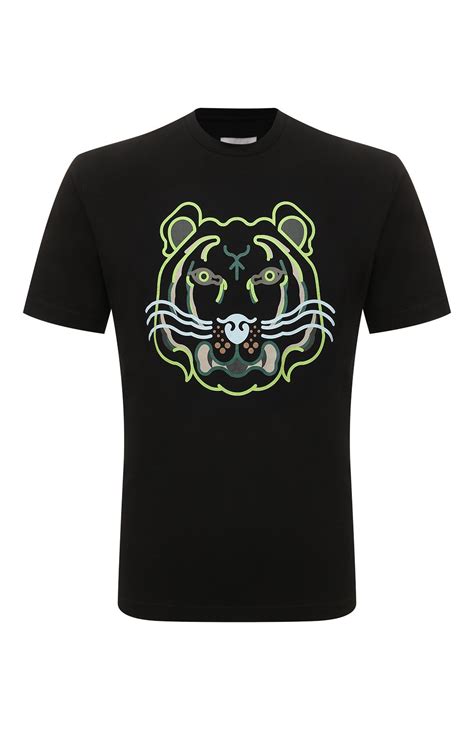 Мужская черная хлопковая футболка KENZO купить в интернет-магазине ЦУМ ...