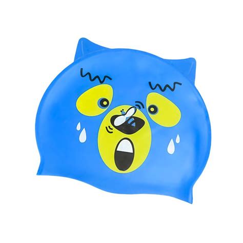 GORRO PARA NATACIÓN NUDE SILICONA NIÑOS OSO CELESTE Sodimac Perú