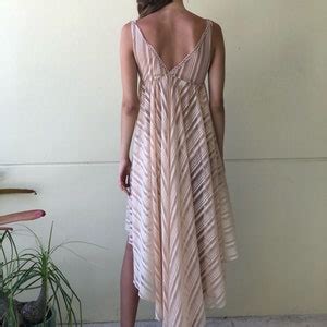 1970 S Vintage Nightgown And Panty Set Nude Sheer Etsy