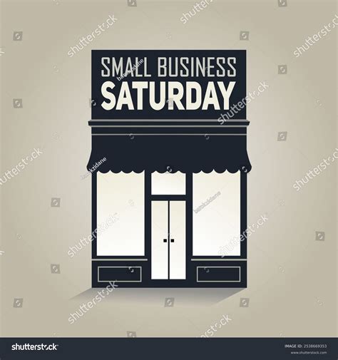 Small Business Saturday Template Banner Design Stock Vector Royalty