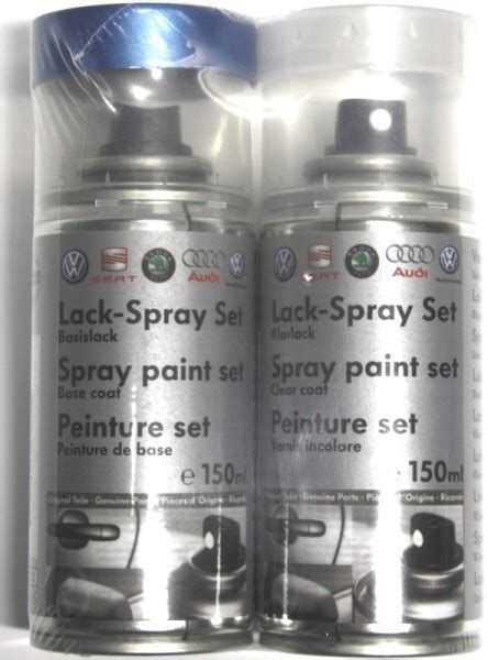 Lackspray Set Original VW Audi Basislack Klarlack Lackspray