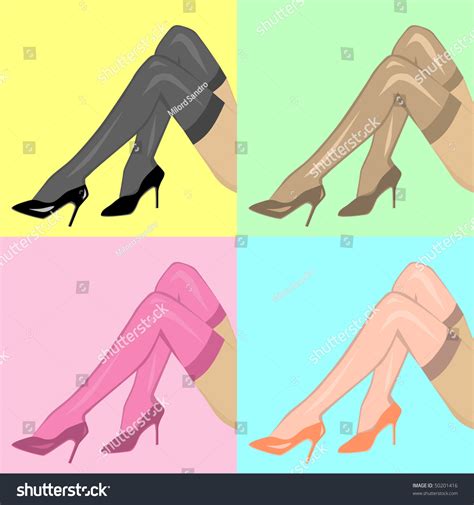 Sexy Woman Legs Vector Illustration Stock Vector Royalty Free 50201416