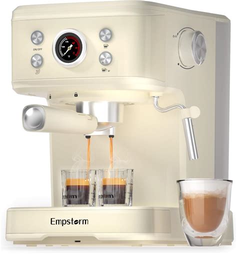 Amazon Neretva 20 Bar Espresso Coffee Machine With Steam Wand For