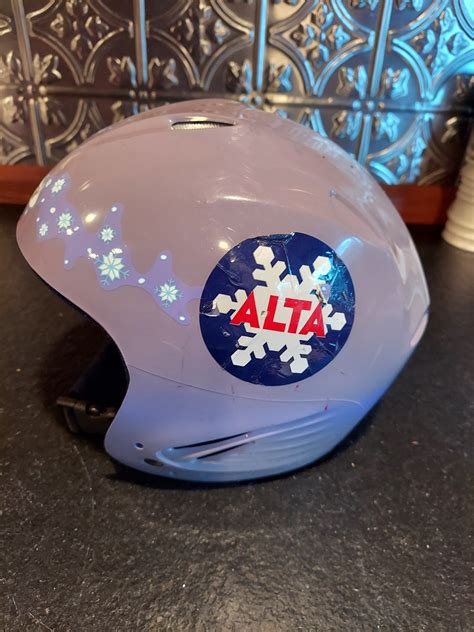 Used Youth Boeri Ski Helmet Light Purple Stickers Size M Sidelineswap