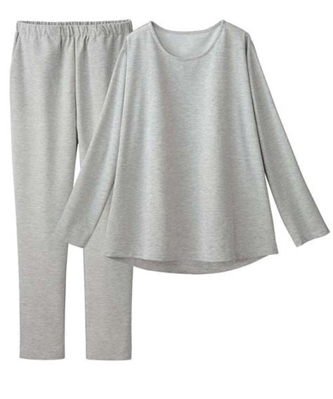 Lingerie by GeeRAランジェリーバイジーラの宅急便も取りに行けるコットン入りのフレアーシルエットスウェットセットアップルームウェア パジャマ WEAR