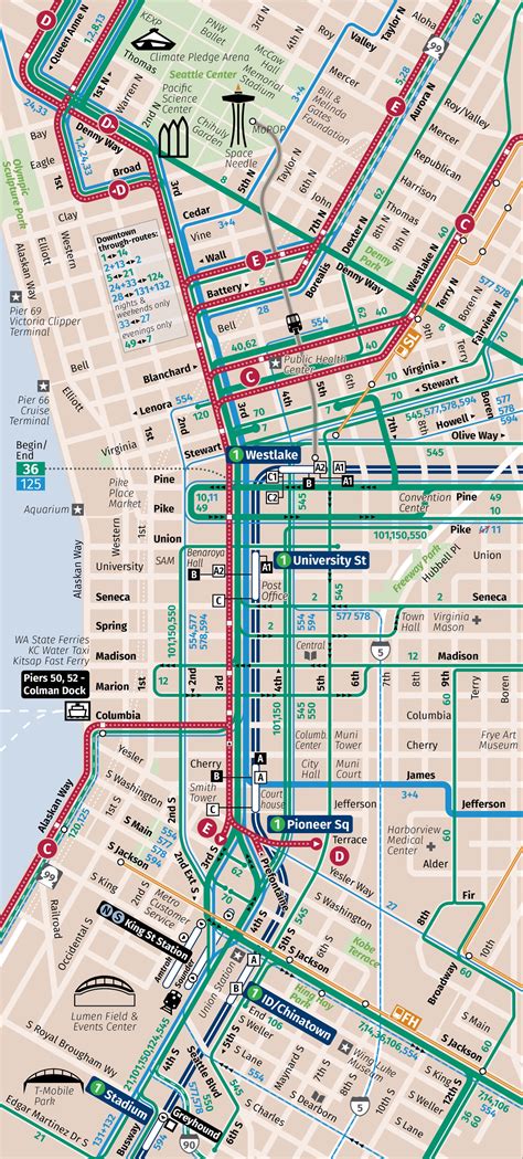 Bus Routes In Seattle Map Allina Madeline