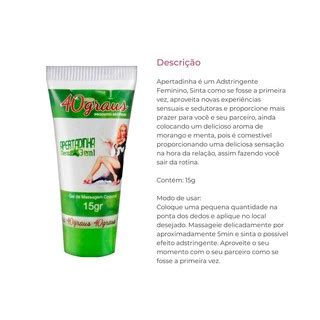 Apertadinha Gel Adstringente Sabor De Menta Para Sexo Oral Creme Aperta A Vagina Shopee Brasil