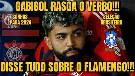 GABIGOL AFIRMA QUE AMA O FLAMENGO E QUER RENOVAR CONTRATO E CONQUISTAR