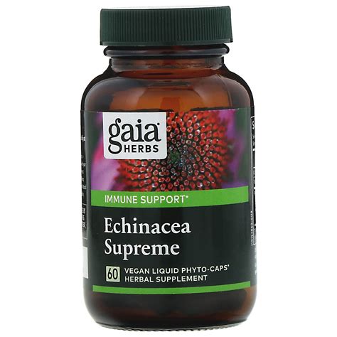 Gaia Herbs Echinacea Supreme 60 Vegan Liquid Phyto Caps