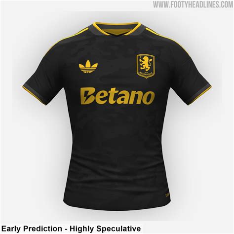 Exclusive Aston Villa 26 27 Away Kit To Be Blackgold Footy Headlines