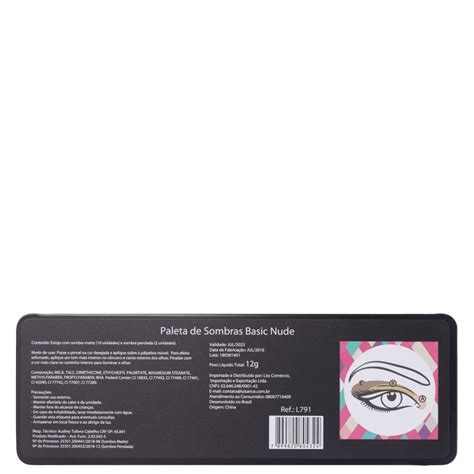 Paleta De Sombras Luisance Basic Nude Beleza Na Web