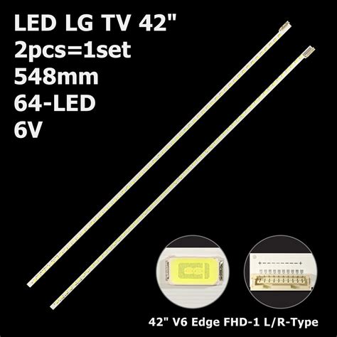 LED подсветка LG TV 42" V6 Edge FHD-1 REV1.0 LC420EUN-SDV4 LC420EUC ...