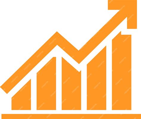 Premium Vector Upwards Trend Bar Graph Chart Icon