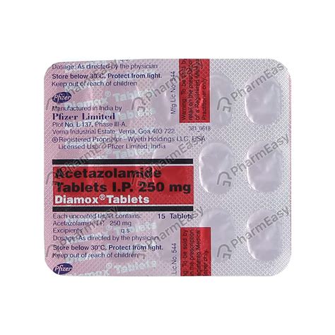 diamox  mg tablet   side effects price dosage pharmeasy