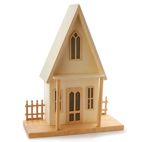 Unfinished Wood Gothic House Wood Craft Kits Wood Crafts Craft