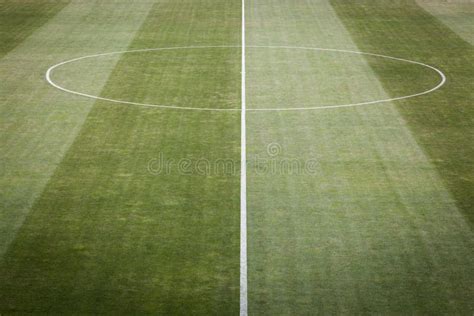 Immagine Del Primo Piano Del Campo Di Calcio Naturale Dell Erba Verde