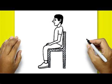 how to draw people sitting down