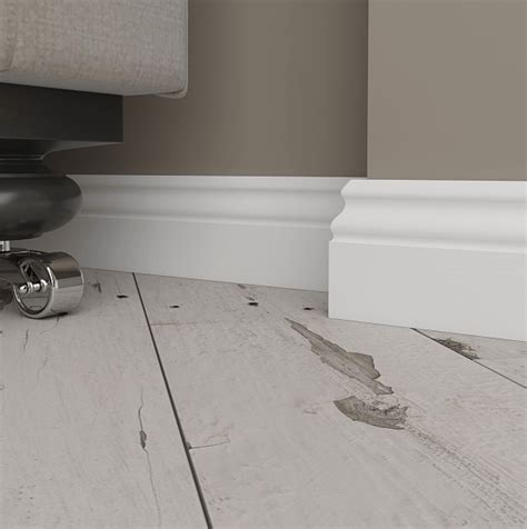 Плинтус напольный Мдф белый TeckWood, цена 260.00 руб., артикул ...