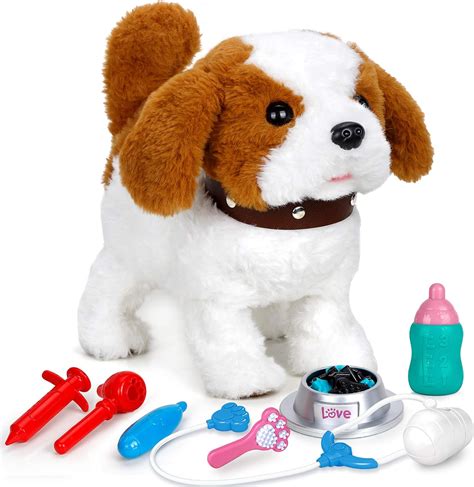 Realistic Walking And Barking Puppy Dog Toy For Kids Robotic Pet Toy