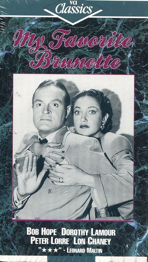 Amazon My Favorite Brunette VHS Bob Hope Dorothy Lamour