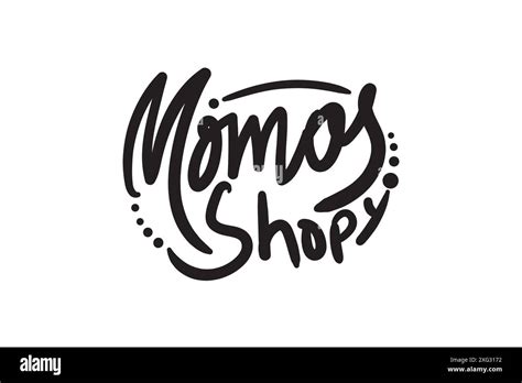 Momos Hub Letter Style Stock Vector Image And Art Alamy