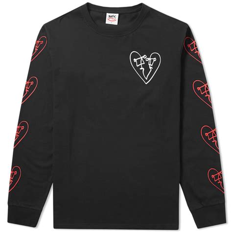 Sex Skateboards Long Sleeve Love Tee Black END