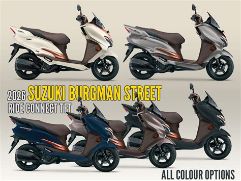suzuki burgman street  ride connect tft edition color options