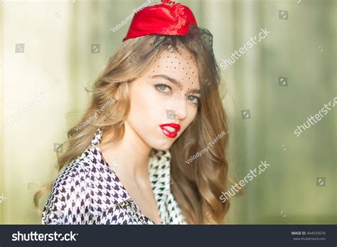 Sexy Woman Brunette Long Hair Poses Stock Photo 444555670 Shutterstock