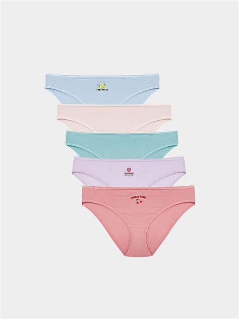 LCW Young Štampane bikini gaćice 5 komada S50229Z8 GJZ LC Waikiki