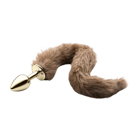 Plug Anal P Dourado Rabo Sexy Fantasy X Cm Exclusiva