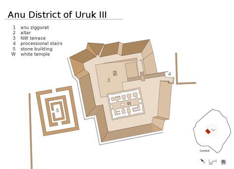 Plan De La Ziggurat Danu Temple Sur Terrasse Duruk Réalisé Dans