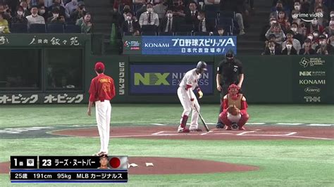 Prime Video（プライムビデオ） On Twitter ＜2023wbc 速報 1回裏＞ 侍ジャパン Vs 中国 侍ジャパン、先頭ヌートバーのヒットから後続の四球が繋がり、初回