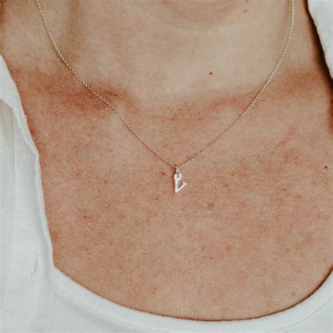 Sterling Silver Initial Charm Pendant By Lucy Kemp Silver Jewellery