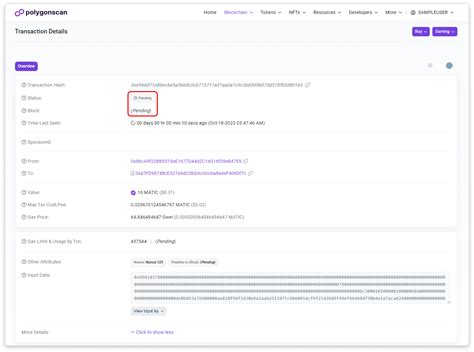 Basescan Information Center | What is a Pending Transaction