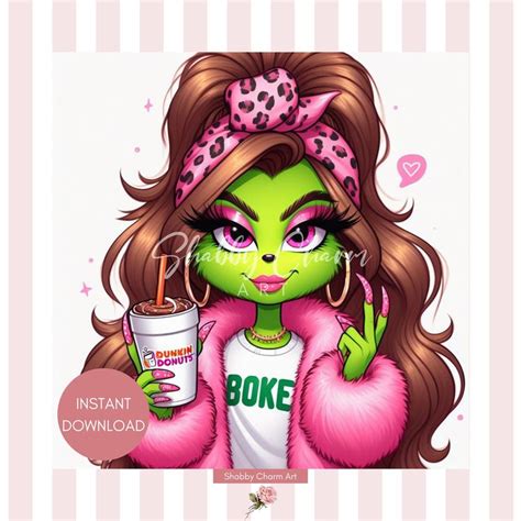 Grinch Wall Art Pink Grinch Grinch Download Pink Grinch Etsy Baby