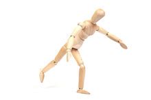 wooden figure walking uphill   stock photo public domain pictures