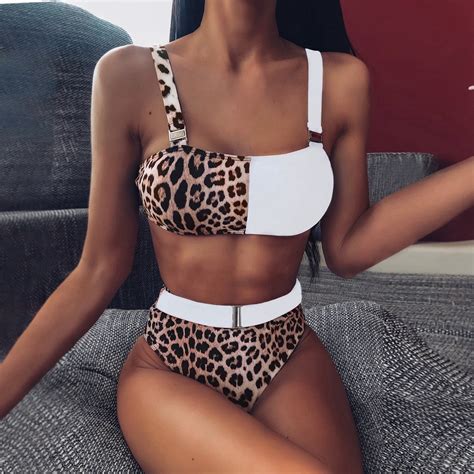 Sexy High Waisted Women S Bikini Swimsuit Set Printed Swimsuit Set Walmart