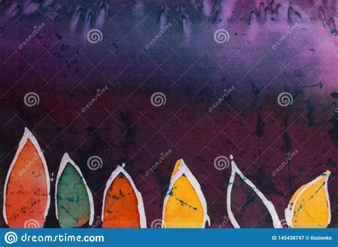 Leaves Fragment Hot Batik Background Texture Stock Image Image Of Surrealism Petals