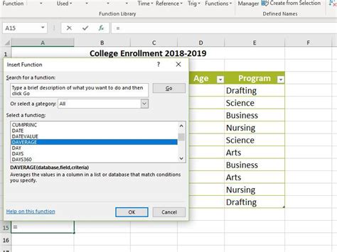 How To Create An Excel Database