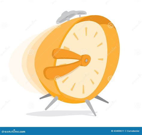 Hurried alarm clock stock vector. Illustration of hurry - 43400611