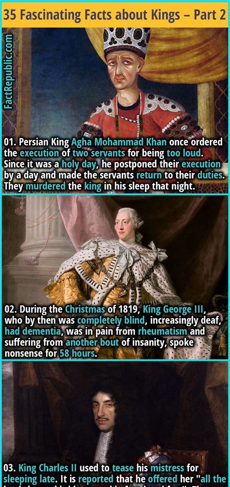 35 Fascinating Facts About Kings Part 2 Fact Republic History