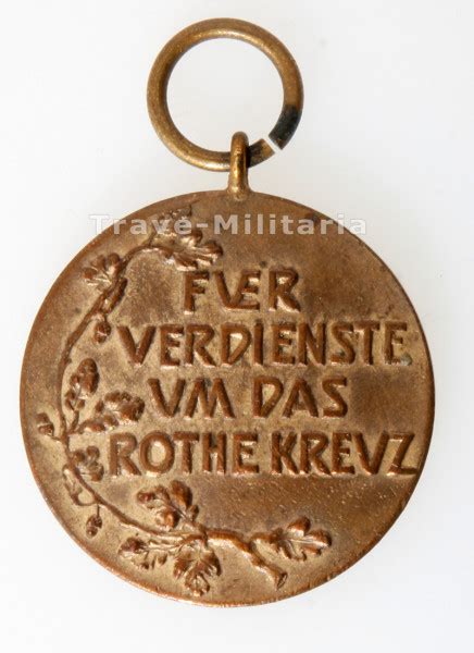 Preußen Rote Kreuz Medaille 3 Klasse 1898 in Bronze Archiv Trave